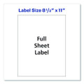 Matte Clear Shipping Labels, Inkjet Printers, 8.5 X 11, Clear, 10/pack