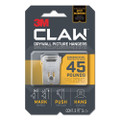 Claw Drywall Picture Hanger, Stainless Steel, 45 Lb Capacity, 3 Hooks And 3 Spot Markers Claw Drywall Picture Hanger, Stainless Steel, 45 Lb Capacity, 3 Hooks And 3 Spot Markers
