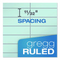 Steno Pads, Gregg Rule, Blue Cover, 80 Green-tint 6 X 9 Sheets