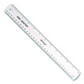Non-shatter Flexible Ruler, Standard/metric, 12" (30 Cm) Long, Plastic, Clear, 12/box