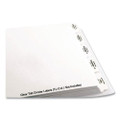 Landscape Orientation Index Dividers, 5-tab, 14 X 8.5, White, 1 Set