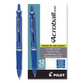 Acroball Colors Advanced Ink Hybrid Gel Pen, Retractable, Medium 1 Mm, Blue Ink, Translucent Blue/blue Barrel, Dozen