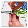 Carbotitanium Bonded Scissors, 8" Long, 3.25" Cut Length, Straight White/green Handle