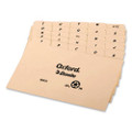 A-z Index Card Files, 1/5-cut Top Tab, Assorted Position, 3 X 5, Manila, 25/set