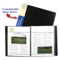 Bound Sheet Protector Presentation Book, 12 Letter-size Sleeves, Black Bound Sheet Protector Presentation Book, 12 Letter-size Sleeves, Black