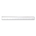 Transparent Shatter-resistant Plastic Ruler, Standard/metric, 12" Long, Clear