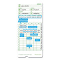 Time Clock Cards For Upunch Hn3000, Two Sides, 7.37 X 3.37, 50/pack