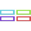 Chevron Labels Magnetic Accents, Chevron Labels, 1.5" X  4.75", Assorted Colors, 20/pack