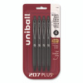 207 Plus+ Gel Pen, Retractable, Medium 0.7 Mm, Black Ink, Black Barrel, 4/pack 207 Plus+ Gel Pen, Retractable, Medium 0.7 Mm, Black Ink, Black Barrel, 4/pack