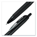 207 Plus+ Gel Pen, Retractable, Medium 0.7 Mm, Black Ink, Black Barrel, 4/pack