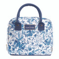 Simplified Lunch Bag, 9 X 6 X 10, Blue Floral