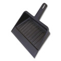 Heavy-duty Plastic Dust Pan, 12 X 12 X 4, Black