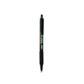 Soft Feel Ballpoint Pen, Retractable, Medium 1 Mm, Black Ink, Black Barrel, Dozen