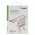 Boost Charge Dual Usb-a Wall Charger + Lightning To Usb-a Cable, White Boost Charge Dual Usb-a Wall Charger + Lightning To Usb-a Cable, White