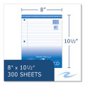Notebook Filler Paper, 3-hole, 8 X 10.5, Wide/legal Rule, 300/pack
