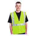 Zipper Safety Vest, X-large, Hi-viz Lime Yellow