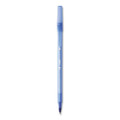 Prevaguard Round Stic Ballpoint Pen, Stick, Medium 1 Mm, Blue Ink, Translucent Blue Barrel, 60/pack