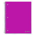 Poly One-subject Notebook, 1 Subject, College Rule, Randomly Assorted Cover Color, (100) 11 X 9 Sheets