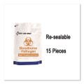 15-piece Blood-borne Pathogen Treatment Pack, 15 Pieces, Resealable Plastic Bag