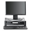 Monitor Stand Riser With Drawer, 17" X 13" X 3.75", Black, Supports 22 Lbs