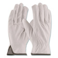 Top-grain Pigskin Leather Drivers Gloves, Economy Grade, Large, Gray