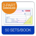 Money/rent Receipt Book, Two-part Carbonless, 4.88 X 2.75, 50 Forms Total