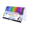 Sarasa Clip Gel Pen, Retractable, Fine 0.5 Mm, Assorted Ink And Barrel Colors, 20/pack