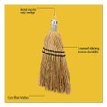 Corn Whisk Broom, Corn Bristles, 12.2" Length, Yellow