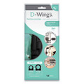 D-wings Nail-free Cord Clips, 12 Small 0.38", Six Large 0.5", Black, 18/pack D-wings Nail-free Cord Clips, 12 Small 0.38", Six Large 0.5", Black, 18/pack