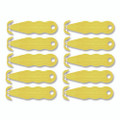 Kurve Blade Plus Safety Cutter, 5.75" Plastic Handle, Yellow, 10/box