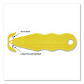 Kurve Blade Plus Safety Cutter, 5.75" Plastic Handle, Yellow, 10/box