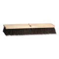 Polypropylene Push Broom Head, 3" Maroon Bristles, 24" Brush