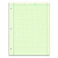 Evidence Engineer's Computation Pad, Cross-section Quadrille Rule (5 Sq/in, 1 Sq/in), 100 Green-tint 8.5 X 11 Sheets