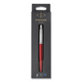 Jotter Ballpoint Pen, Retractable, Medium 0.7 Mm, Blue Ink, Kensington Red/chrome Barrel Jotter Ballpoint Pen, Retractable, Medium 0.7 Mm, Blue Ink, Kensington Red/chrome Barrel