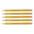 Sharpwriter Mechanical Pencil, 0.7 Mm, Hb (#2), Black Lead, Classic Yellow Barrel, 5/pack