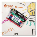Take Note Dry Erase Markers, Chisel Tip, Assorted Colors, 4/set