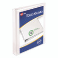 Touchguard Protection Heavy-duty View Binders With Slant Rings, 3 Rings, 1" Capacity, 11 X 8.5, White