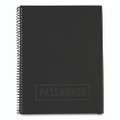 Large Password Log Book, 384 Total Entries, 4 Entries/page, Black Plastic Cover, (48) 10 X 7.5 Sheets