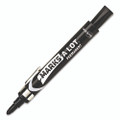 Marks A Lot Large Desk-style Permanent Marker With Metal Pocket Clip, Broad Bullet Tip, Black