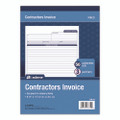 Multipart Contractors Invoice Pad, Three-part Carbonless, 8.34 X 10.84, 50 Forms Total