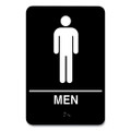 Indoor Restroom Door Sign, Men/women, 5.9 X 9, Black/white, 2/pack Indoor Restroom Door Sign, Men/women, 5.9 X 9, Black/white, 2/pack