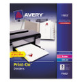Customizable Print-on Dividers, 8-tab, Letter, 5 Sets - VISAVE11552