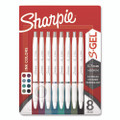 S-gel Fashion Barrel Gel Pen, Retractable, Medium 0.7 Mm, Assorted Ink, White Barrel, 8/pack S-gel Fashion Barrel Gel Pen, Retractable, Medium 0.7 Mm, Assorted Ink, White Barrel, 8/pack