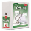 Xtralife Clearvue Non-stick Slant-d Ring Binder, 3 Rings, 6" Capacity, 11 X 8.5, White Xtralife Clearvue Non-stick Slant-d Ring Binder, 3 Rings, 6" Capacity, 11 X 8.5, White