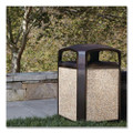 Landmark Series Aggregate Panel, For 50 Gal Classic Container, 34.3 X 20.7 X 0.38, Stone, River Rock, 4/carton