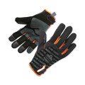 Proflex 810 Reinforced Utility Gloves, En388: 3121x, 9" Long, Xx-large, Black, Pair