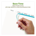 Index Maker Ecofriendly Print And Apply Clear Label Dividers With White Tabs, 5-tab, 11 X 8.5, White, 5 Sets
