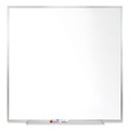 Magnetic Porcelain Whiteboard With Aluminum Frame, 48.5" X 48.5", White Surface, Satin Aluminum Frame Magnetic Porcelain Whiteboard With Aluminum Frame, 48.5" X 48.5", White Surface, Satin Aluminum Frame