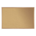 Natural Cork Bulletin Board With Wood Frame, 96.5" X 48.5", Tan Surface, Oak Finished Wood Frame Natural Cork Bulletin Board With Wood Frame, 96.5" X 48.5", Tan Surface, Oak Finished Wood Frame