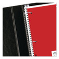 Spiral Notebook, 1 Subject, Wide/legal Rule, Assorted Covers, 10.5 X 8, 70 Sheets, 6/pack